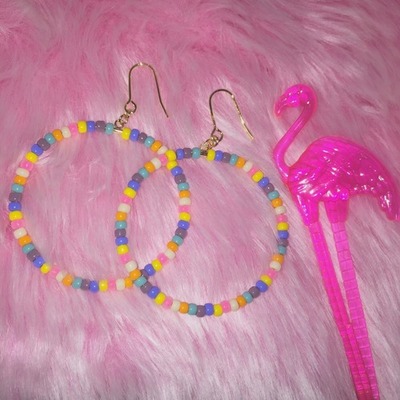 "PASTELPOP" フープピアス