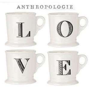 Anthropologie★アンソロポロジー イニシャル マグカップ 