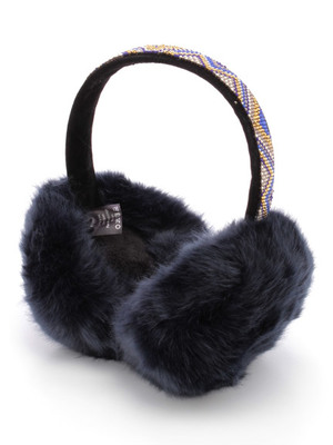 ビーズビジューエスニック調イヤーマフ