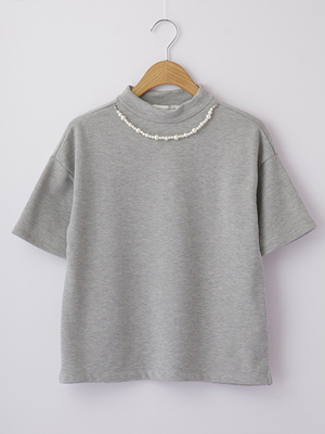 パール付きプルオーバー