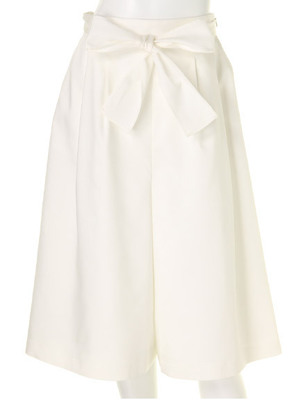 ウエストリボンガウチョパンツ