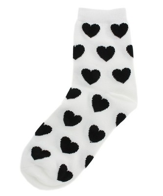 WEGO/ハート総柄ソックス