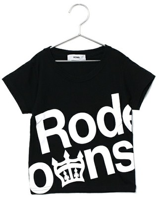 RODEO CROWNS WIDE BOWL オーバー ロゴ キッズ Tシャツ 