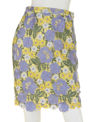 Lily Brown (リリーブラウン)  カラフルケミカルレーススカート