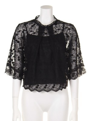 チュールレースブラウス