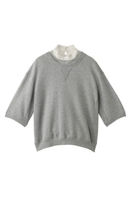 （Laula）チュール襟スウェットトップス