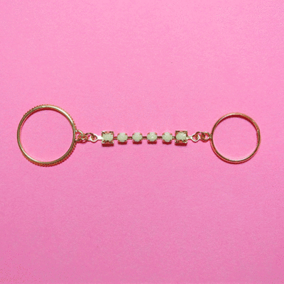 ホワイトファランジリング(12~13号)