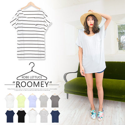 ゆるシルエットカットソーチュニックTシャツ