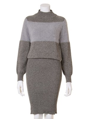 起毛ラインワンピース