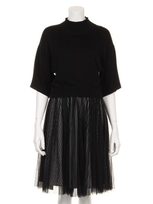 ルーズニットチュールワンピース