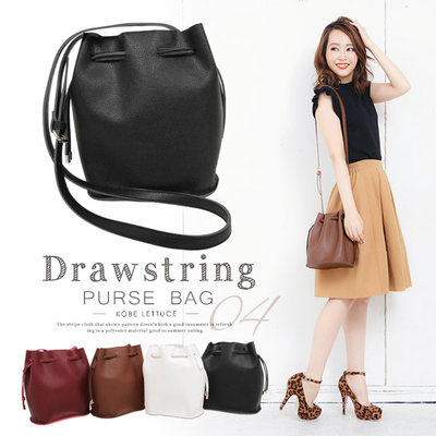 巾着型コンパクトショルダーバッグ