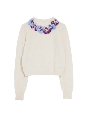 Pansy knit pullover