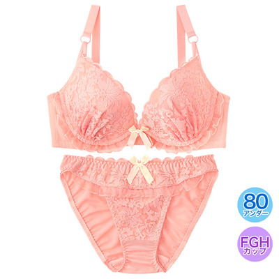 カービングレース ブラジャー&ショーツ(FGHカップ)