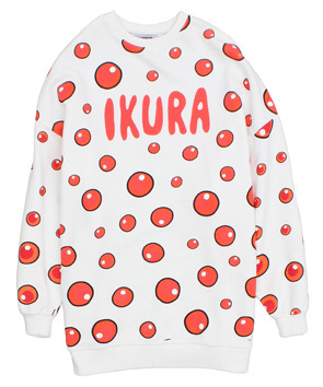 フード総柄スウェット