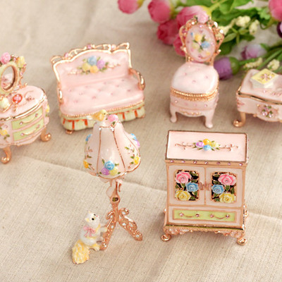 ミニチュア家具ジュエリーボックス 6種類セット