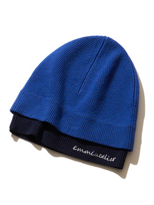 レイヤードニットキャップ