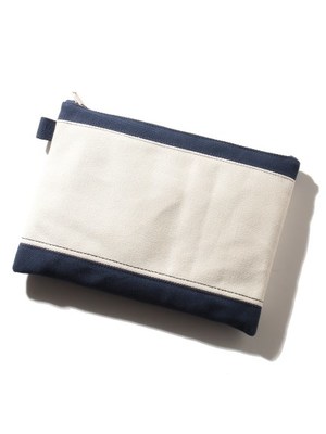 キャンパスクラッチポーチ