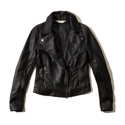 Faux Leather Biker Jack