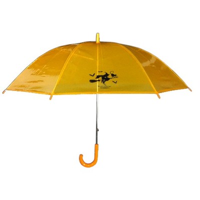 魔女のシルエット　ビニール傘