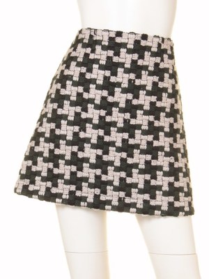 カラージャガード台形スカート／Lily Brown