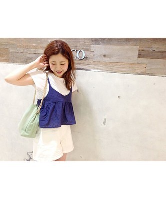 キャミ付きTシャツ