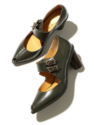 ポインテッドダブルモンクストラップ/FURFUR