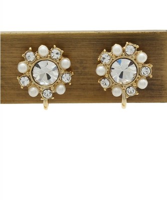 ビジューパールイヤリング