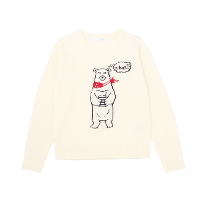 ビジュー付きクマニッ