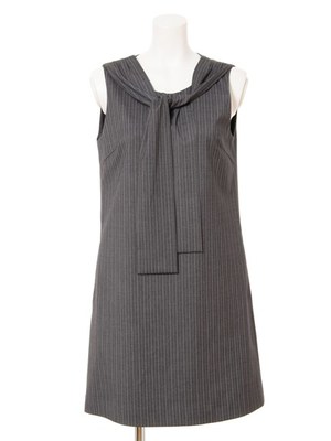 肩リボンミニワンピ