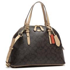 コーチ ペイトン シグネチャー コーラ ドームド サッチェル 2WAYバッグ