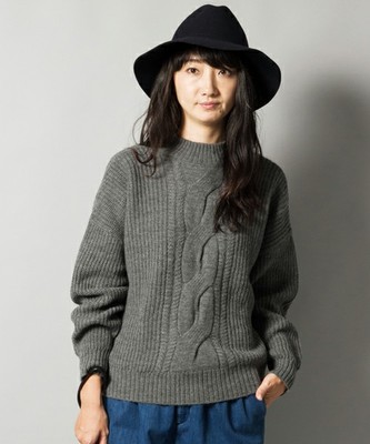 navasanaカールカールケーブルニット/709-NMJ-N152-KN066