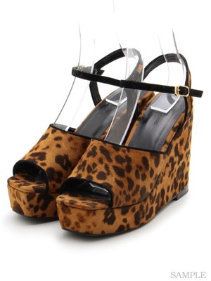 スエードウェッジサンダル/Lily Brown