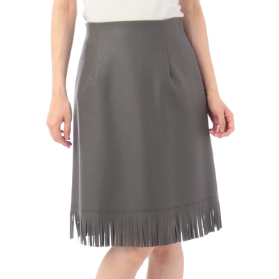 メルトンフリンジスカート