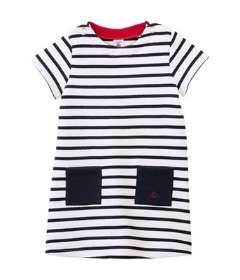 スウェットマリニエール半袖ワンピース