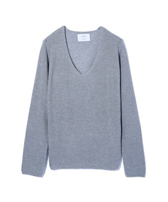 畦編みヘムラインニット/全4色