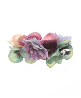 フラワー×ビジューヘアクリップ