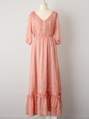 レオパードシフォンマキシドレス