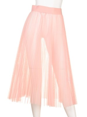 プリーツチュールスカート