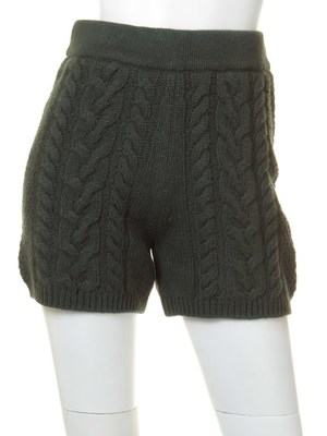 ケーブルニットショートパンツ