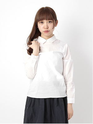 衿レースシャツブラウス