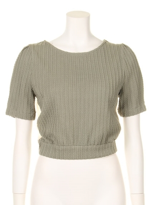 バックシースルートップス