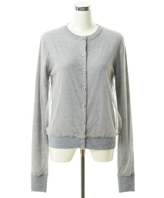 チュールニットカーディガン