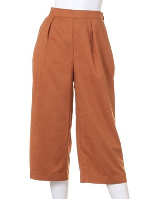 フェイクスエードガウチョパンツ