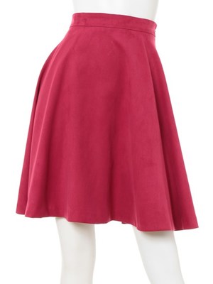 スエードフレアスカート