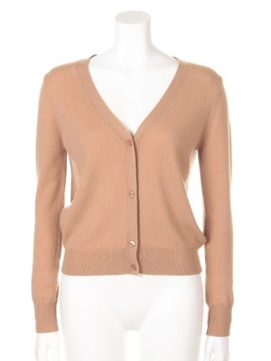 シンプルウールカシミヤカーディガン