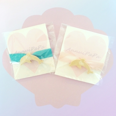 No. 414 イルカゴムブレスレット(2カラー)