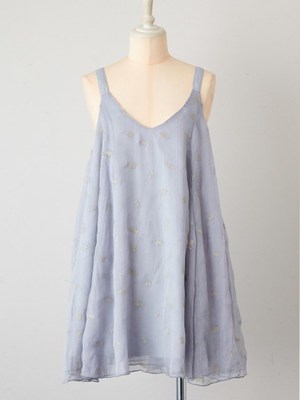 レオパードシフォンミニドレス