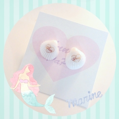 No. 399 リアルシェルピアス・イヤリング