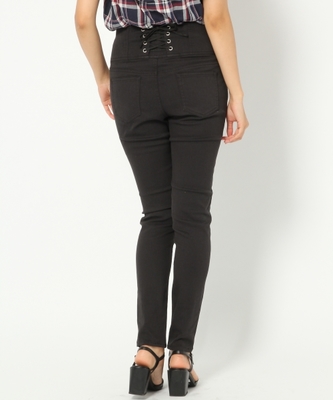 レースUPハイウエストスキニー