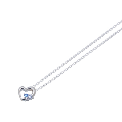 アークティックブルーキュービック ネックレス